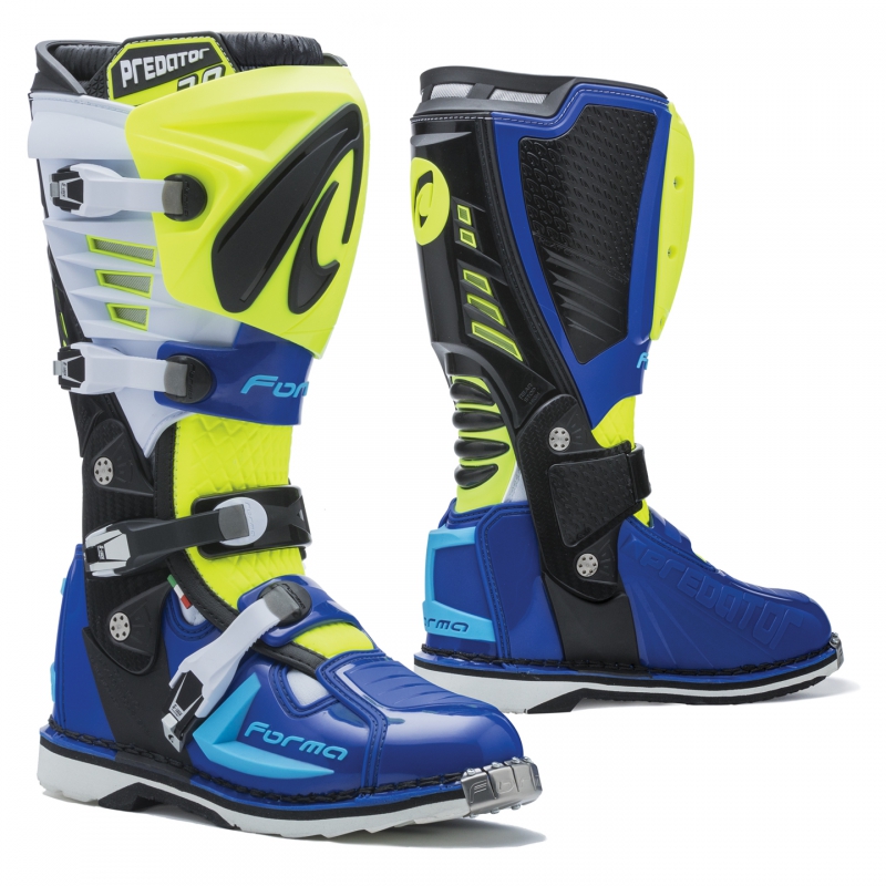 Forma Predator 2.0 MX Boots Flo Yellow/White/Blue