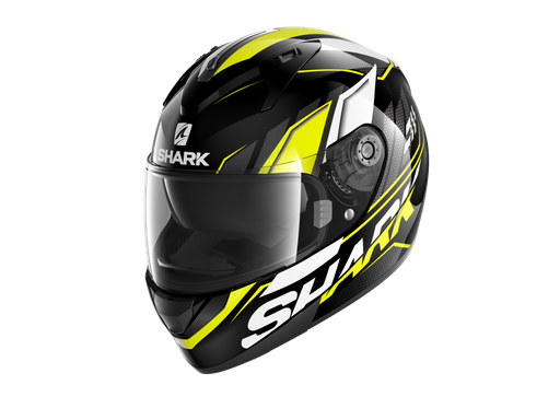 [SRK-HE0533KYW] Shark Ridill 1.2 Phaz Full Face Helmet Black/Yellow