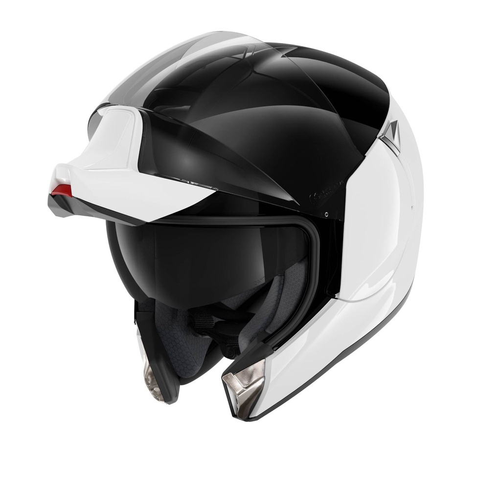 Shark Evojet Dual Blank Flip Up Helmet Matt White/Black