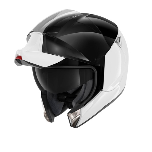 [SRK-HE8805WKW] Shark Evojet Dual Blank Flip Up Helmet Matt White/Black
