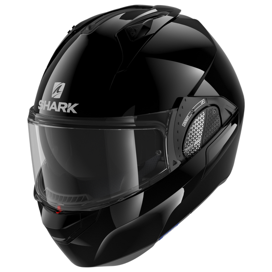 Shark Evo-GT Blank Flip Up Helmet Black