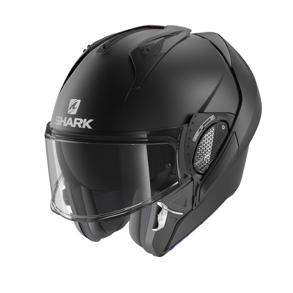 Shark Evo-GT Blank Flip Up Helmet Matt Black | Sprocket Sport