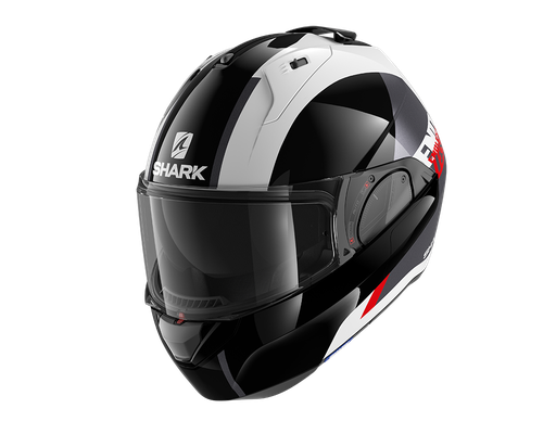 [SRK-HE9806WKR] Shark Evo-ES Endless Flip Up Helmet White/Black