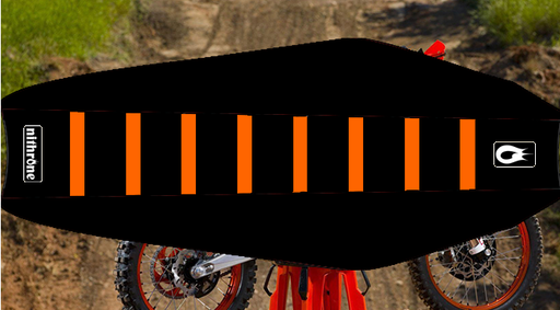 [NTH-SGBOZ] Nithrone Sticky Gripper Seat Black with Orange Zebra Stripes