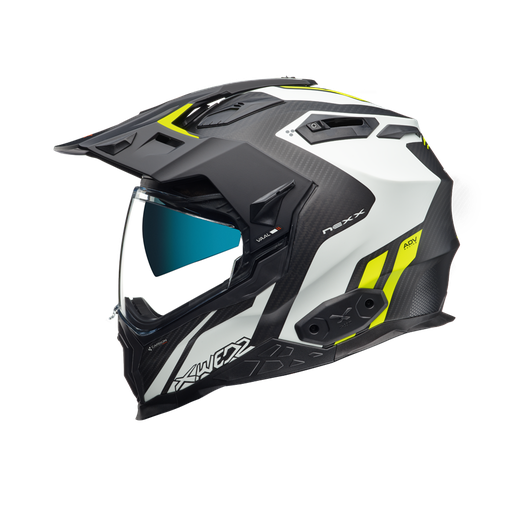 [NEX-01XWE23302879] Nexx X.WED2 Carbon Vaal Adventure Helmet Matt White/Neon