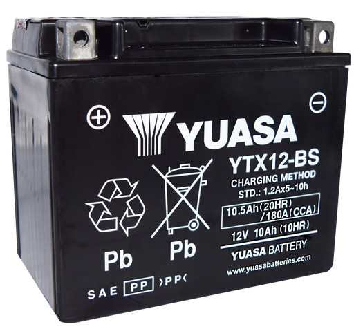 [YUA-YTX12BS] Yuasa Battery YTX12BS Dry with Acid
