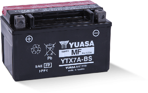 [YUA-YTX7ABS] Yuasa Battery YTX7ABS Dry with Acid