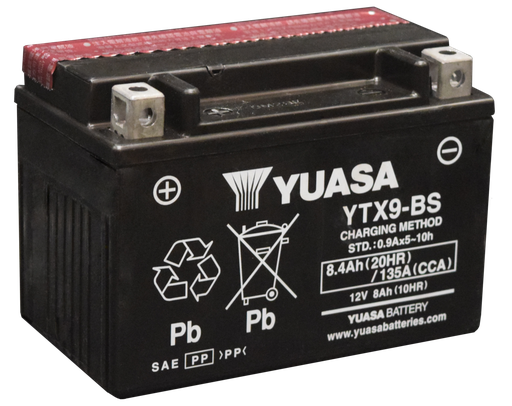 [YUA-YTX9BS] Yuasa Battery YTX9BS Dry with Acid