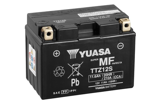 [YUA-TTZ12S] Yuasa Battery TTZ12S Dry with Acid