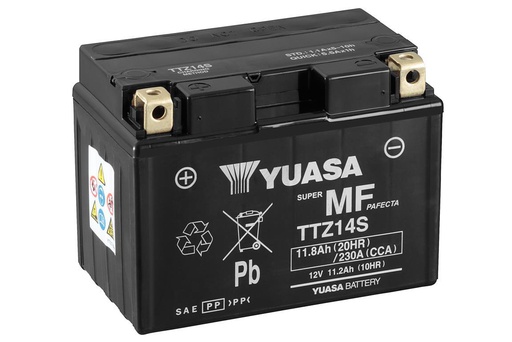 [YUA-TTZ14S] Yuasa Battery TTZ14S Dry with Acid