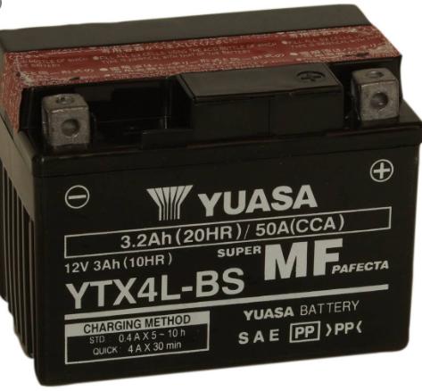 [TPL-YT4L-BS] Toplite Battery YT4L-BS Dry with Acid