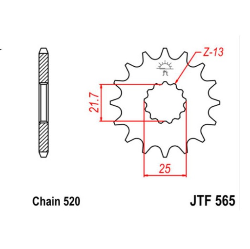 [JT-JTF565.14] JT Sprocket Front JTF565 14T
