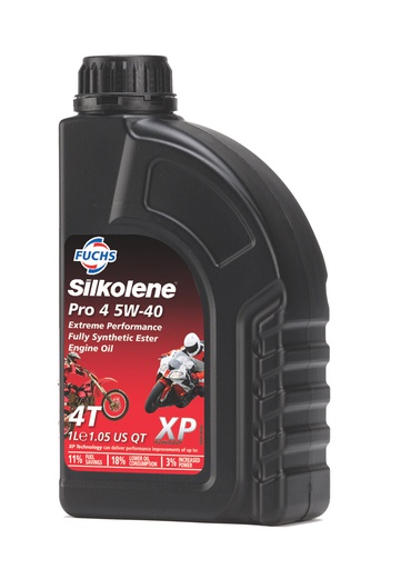 [SLK-Y12513] Silkolene Pro 4 XP 4T Engine Oil 5W40 1L
