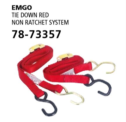 [EMG-78-73357] Emgo Tie Down Red