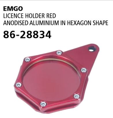 [EMG-86-28834] Emgo Hex Sport Licence Holder Red