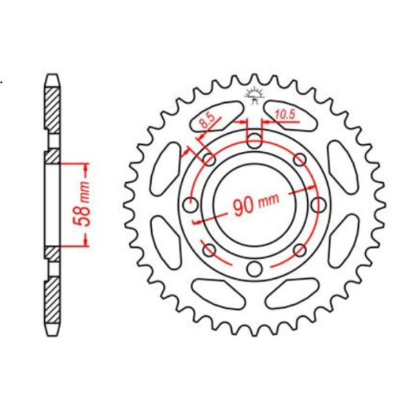 Emgo Sprocket Rear Honda CD200