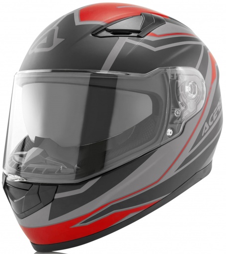 [ACE-0023960-349] Acerbis X-Street Full Face Helmet Red/Black