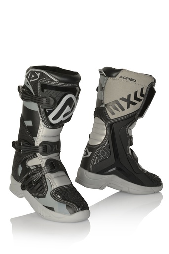 [ACE-0024249-319] Acerbis X-Team Youth MX Boots Grey/Black