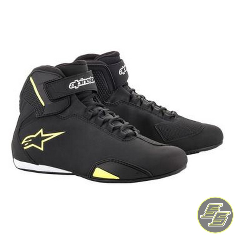 Alpinestars Motorcycle Sneaker Sektor Black/Yellow