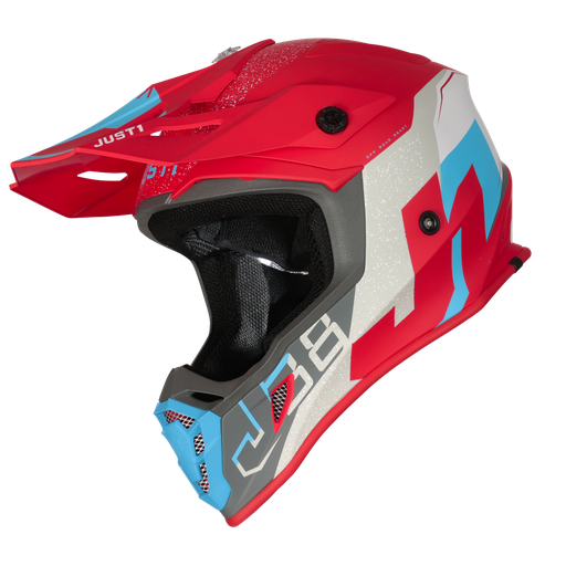 [J1-6063320271004] Just1 J38 Korner MX Helmet Blue/Red