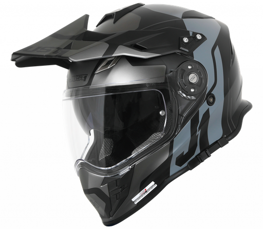 [J1-6073311233002] Just1 J34 Pro Tour Adventure Helmet Titanium/Black
