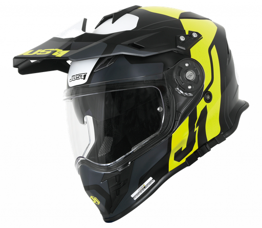 [J1-6073311291002] Just1 J34 Pro Tour Adventure Helmet Fluo Yellow/Black