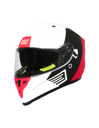 [ORI-2031280271006] Origine Full Face Helmet Strada Layer Fluo Red/Black/Matt White