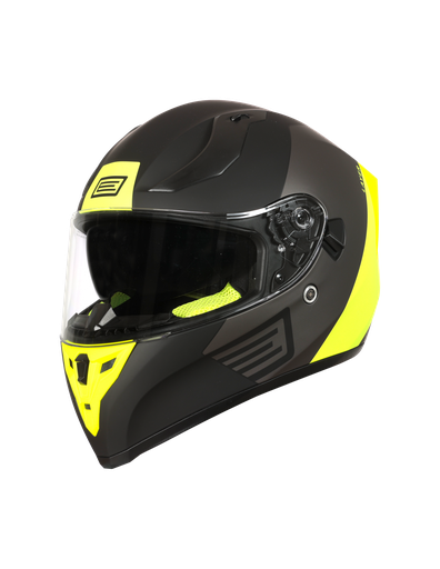 [ORI-2031280294006] Origine Full Face Helmet Strada Layer Fluo Yellow/Titanium/Matt Black