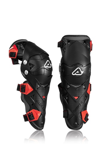 [ACE-0021608-323] Acerbis Impact Evo 3.0 Knee Guard Black/Red
