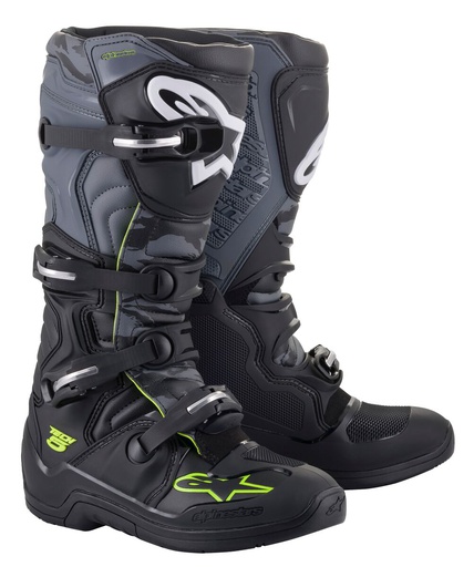 [ALP-2015015-1055] Alpinestars Tech 5 MX Boots Black/Gray/Yellow Fluo