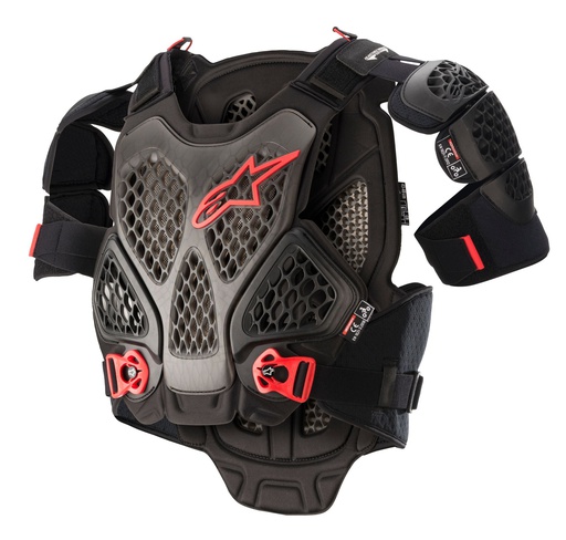[ALP-6700022-1036] Alpinestars A-6 Chest Protector Black/Anthracite/Red