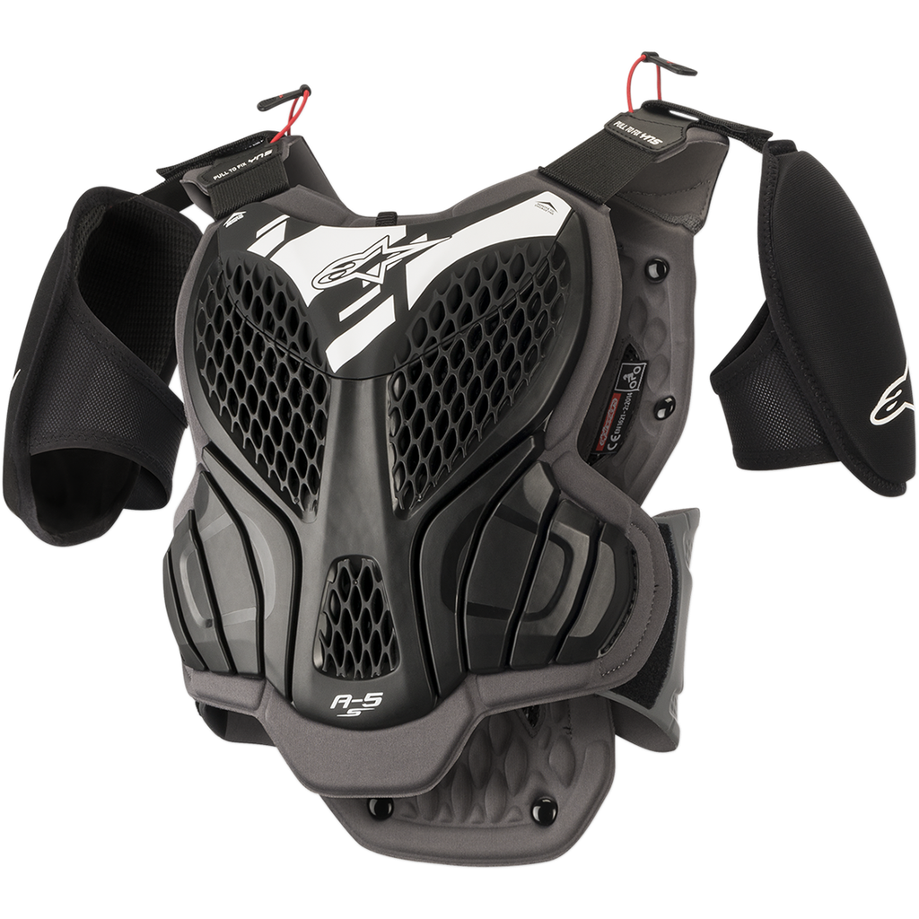 Alpinestars A-5 Youth Body Armor Black/Cool Grey