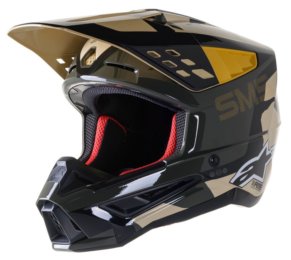 Alpinestars Supertech M5 Rover Sand MX Helmet Tangerine/Camo