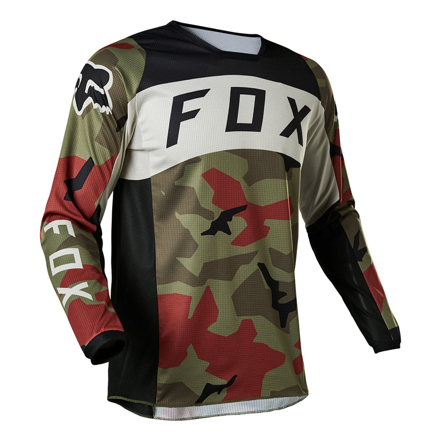 Fox 180 Bnkr MX Jersey Green Camo