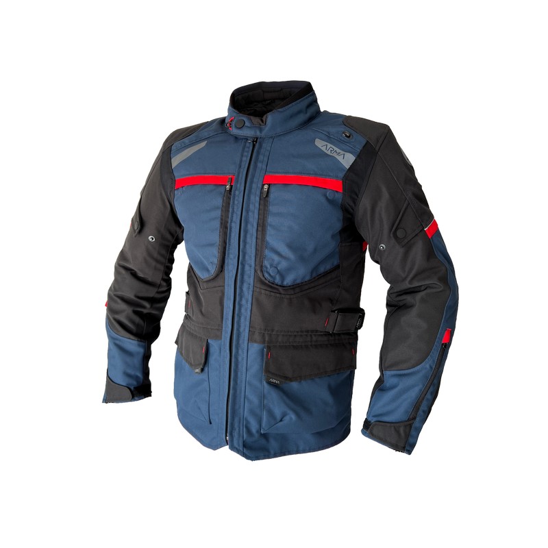 Arma Armadillo Adventure Jacket Navy Blue/Red
