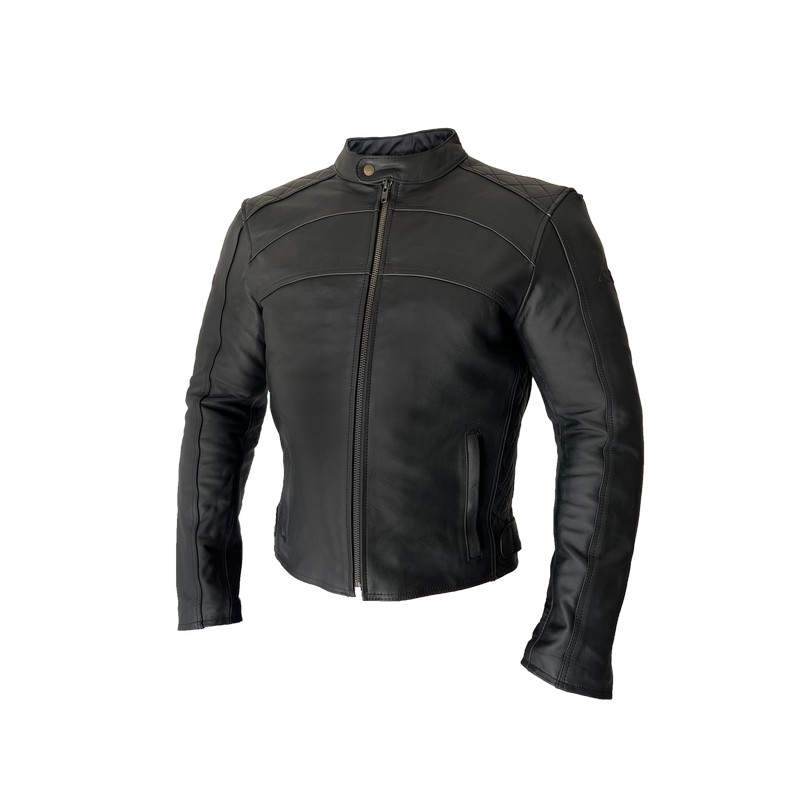 Arma Top Gear Leather Jacket Black Sprocket Sport