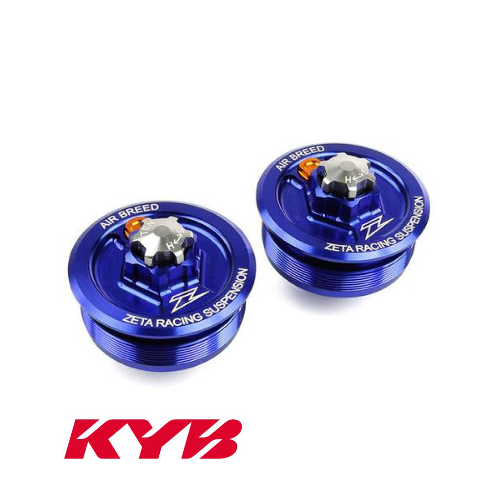 Zeta Front Fork Top Cap KYB AOS (Twin Chamber) Blue