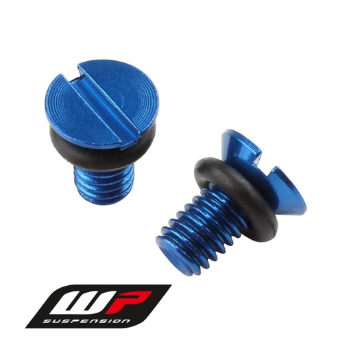 [ZET-56-11019] Zeta Front Fork Air Valve Cap Screw WP Husky Blue