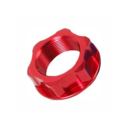 [ZET-58-2033] Zeta Steering Stem Nut Honda|Kawasaki|Suzuki M22x30-P1.0 H12 Red