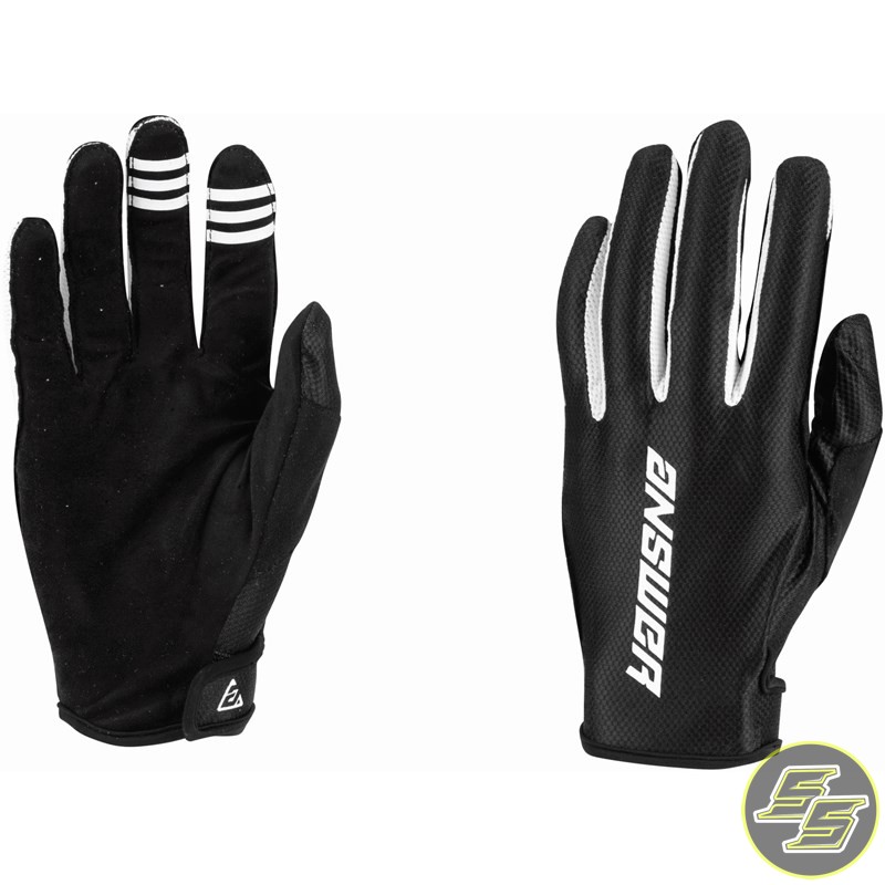 Answer MX Glove A22 Ascent Youth Black/White