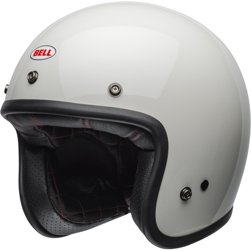 [BEL-25321-W] Bell Custom 500 Open Face Helmet Vintage White