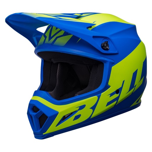 [BEL-25434-DCBH] Bell MX-9 MIPS Disrupt MX Helmet Classic Blue/HiViz