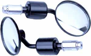 [MTX-209-08239] Motrix Bar End Mirror Set Universal Black