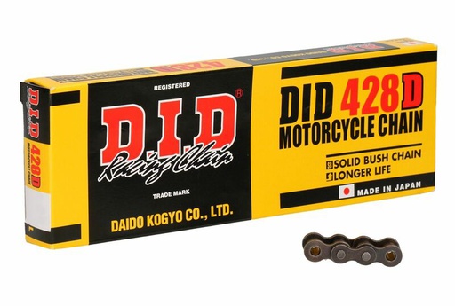 [DID-428D140RB] DID Chain 428 140L D Std Clip Type RB Natural