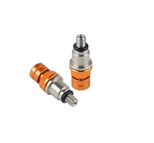 [END-BAG121] Enduro-Pro Fork Air Bleeders Valves  M4 x 0.7 Orange