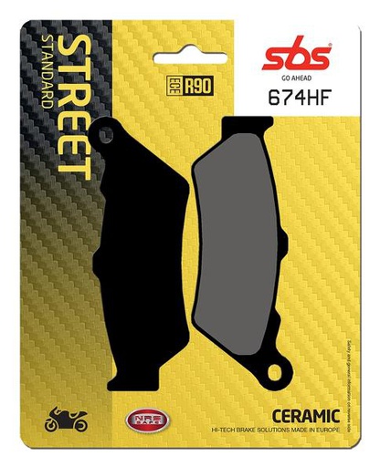 [SBS-674HF] SBS Brake Pads Street Standard Ceramic FA209/674HF