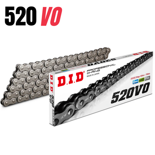 [DID-520VO120FB] DID Chain 520 120L VO O-Ring Clip Type FB Natural