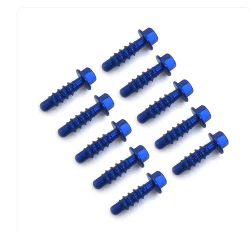 [RCT-SS011-BU] Racecraft Tapping Screws Alu Blue 10pc